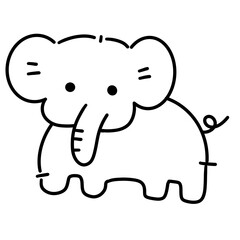 Obraz premium Cartoons of small and large elephants in alternating rows, colorful fresh colors any yellow duck cartoon triangles decorated as a background seamless stripes gifts fashion children's clothing