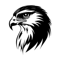 Illustration of an eagle’s head showcasing detailed feathers and fierce expression, symbolizing power and freedom in wildlife artistry