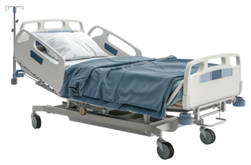PNG Modern hospital bed with equipment