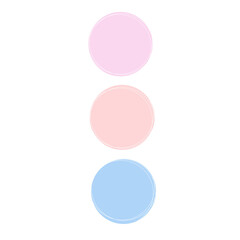 pink and blue spheres