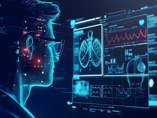 Digital Doctor Hologram Providing Virtual Medical Consultation with Floating Health Data
