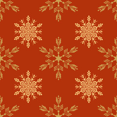 seamless pattern with snowflakes