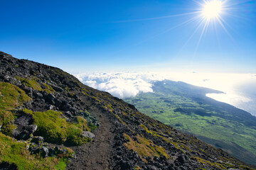 Fototapeta premium view from pico mountain