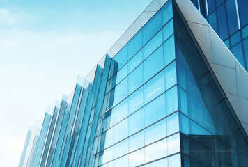 Contemporary Glass Architecture Against a Clear Sky
