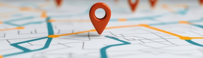 Fototapeta premium Interactive map with live stock tracking updates in warehouse, inventory monitoring tools, visual control over stock movement