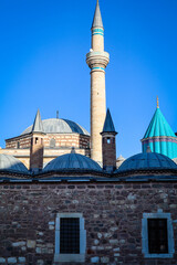 Fototapeta premium Building of Mevlana Museum Mosque in Konya Turkey