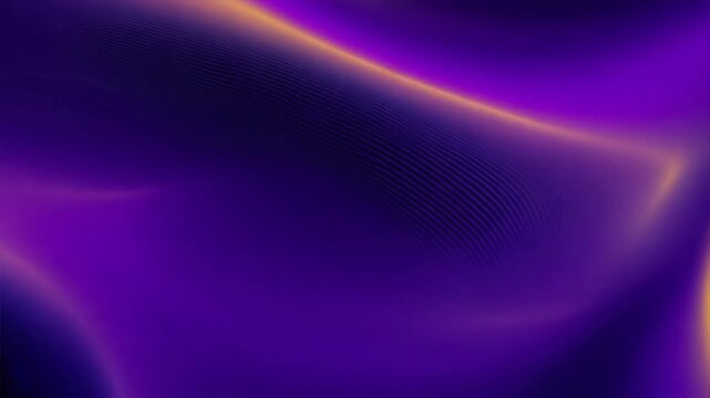 Vibrant digital design featuring smooth flowing abstract background in purple and gold, with curves that create sense of depth and movement, perfect for creative projects.
