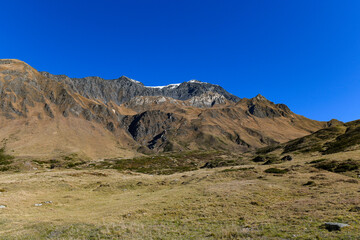 landscape in the high mountains in November