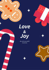 Colorful Abstract Design with Christmas Text Message. Perfect for conveying happiness, positivity, and celebration in designs and creative projects