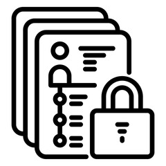 Data Access icon, Line icon style