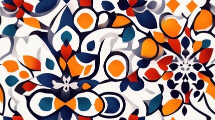 Seamless collection of Arabic abstract patterns and textured designs ideal for fabric and wallpaper applications