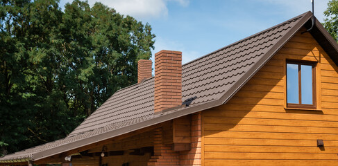 A fragment of a renovated old house