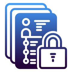 Data Access icon, gradient icon style