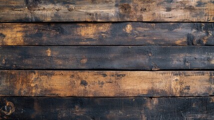 Dark vintage texture of old wood creates a rich atmosphere, providing an intriguing wood background ideal for various design projects and layouts with ample copy space.