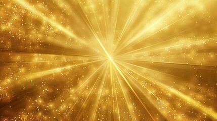 A luminous gold starburst texture background with radiating light effects
