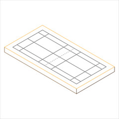 Badminton Pitch 3D