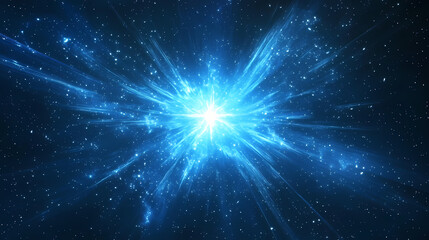 Fototapeta premium Starry galaxy abstract blue cosmic background. Cosmic. Illustration