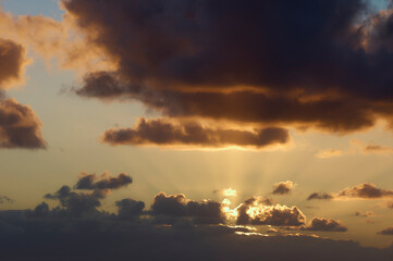 clouds at sunset
