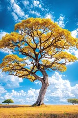 Golden Tree in a Meadow.