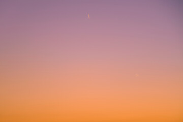 Pastel pink and orange sky