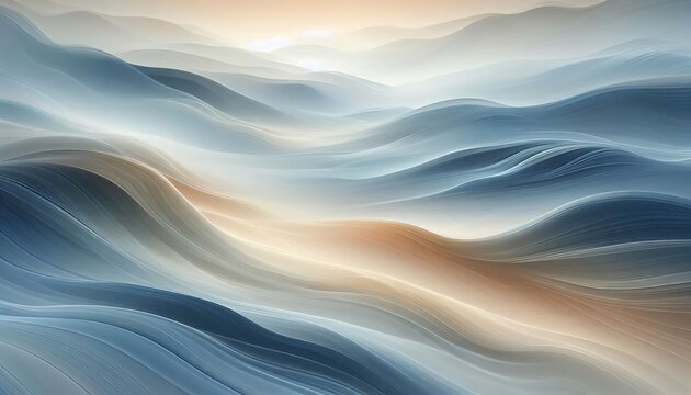 Subtle sky inspired tones flow gently blue background generative ai