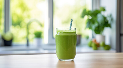 Fresh Morning Boost: Green Smoothie Delight