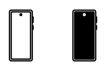 Mobile phone icon set. for mobile concept and web design. vector illustration