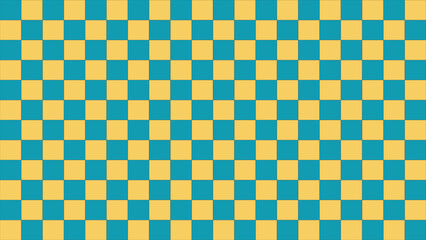 Blue & Yellow Checkerboard Pattern
