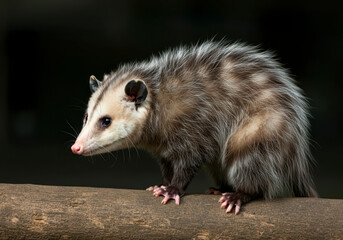 Opossum in natural habitat
