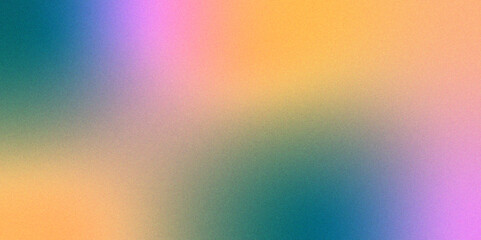 Abstract blurred gradient background in bright colors. flat background gradient orange, pink blue, backdrop or background. abstract glowing grainy gradient noise texture poster header banner design	
