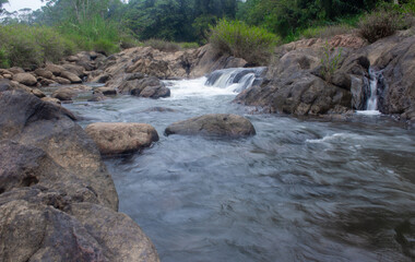 Tranquil Waters of the Muthirapuzha River Winding Through the Scenic Hills of Munnar, Kerala