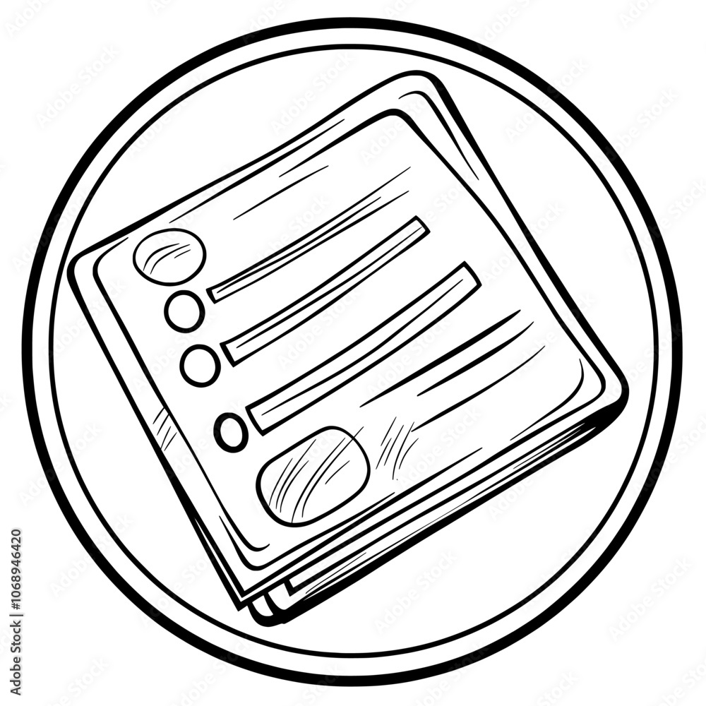 Poster contains an invoice, shopping list icon that can be edited. this icon set can be used for web and ap