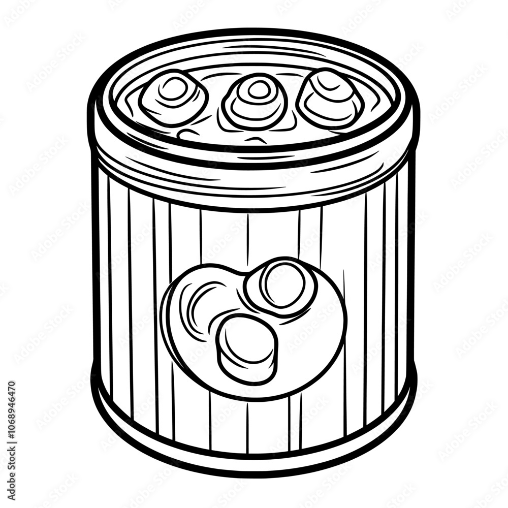 Poster the canned food modern icon is part of a big icon set. it is perfect for web and app interfaces, pre