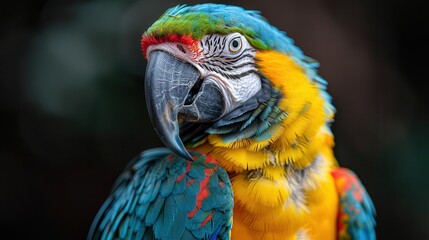Obraz premium Vibrant Macaw with Colorful Feathers