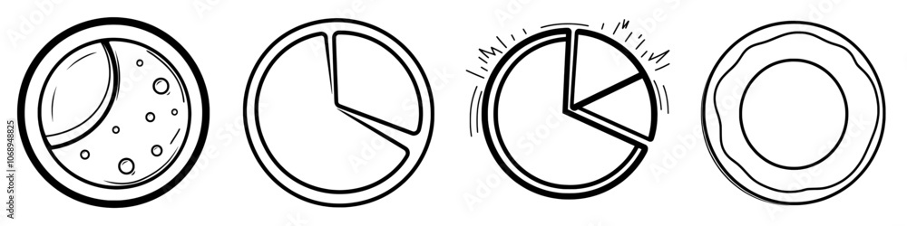 Poster SVG Simple Outline Minimalist Icons for UI and Buttons.