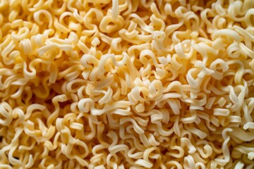  Yellow chinese instant noodles for ramen. Image illustrated food for advertisement
