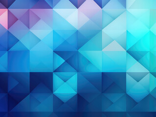 Obraz premium Modern Blue Triangular Mosaic Design Concept