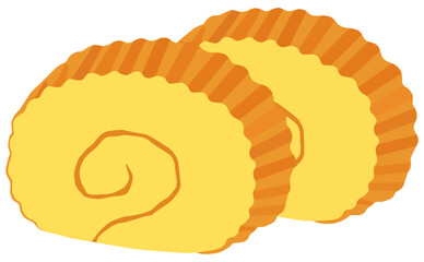 だて巻きのイラスト ベクター素材