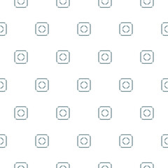 Photo camera icon seamless pattern isolated on white background