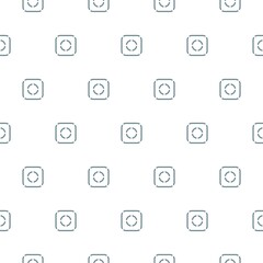 Photo camera icon seamless pattern isolated on white background