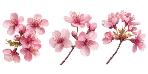 Fototapeta premium Delicate Pink Cherry Blossom Floral Arrangement