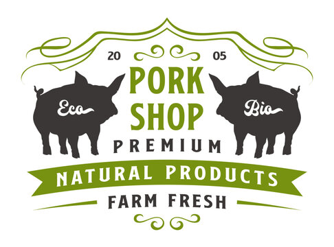 Organic farm fresh products logo