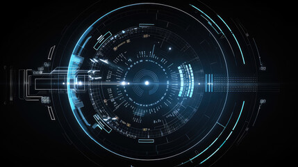 Obraz premium Advanced Futuristic Interface HUD Design Concept