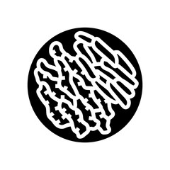 fajitas chicken food glyph icon vector. fajitas chicken food sign. isolated symbol illustration