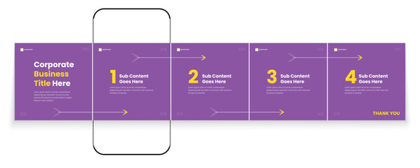 Social media banner frame or social media carousel template or media carousel post design. Editable post frame design.