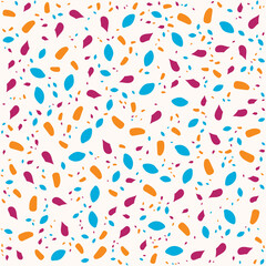 SEAMLESS HAND DRAWN DOODLE BLOB SHAPES PATTERN TEXTURE COLORFUL TEMPLATE ABSTRACT BACKGROUND TRENDY DESIGN VECTOR