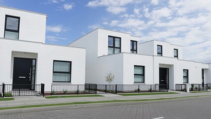Modern White Townhouses for Sale: Spacious Living, Contemporary Design, Perfect for Families