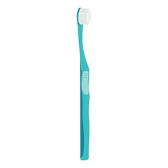 Blue-green tootbrush vector illustration. teeth brush