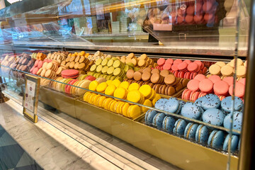 A Colorful Macaron Display