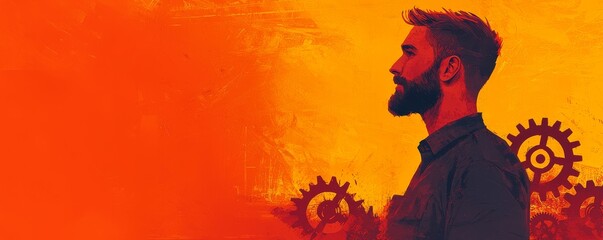 Worker Gazing at the Horizon of Possibilities